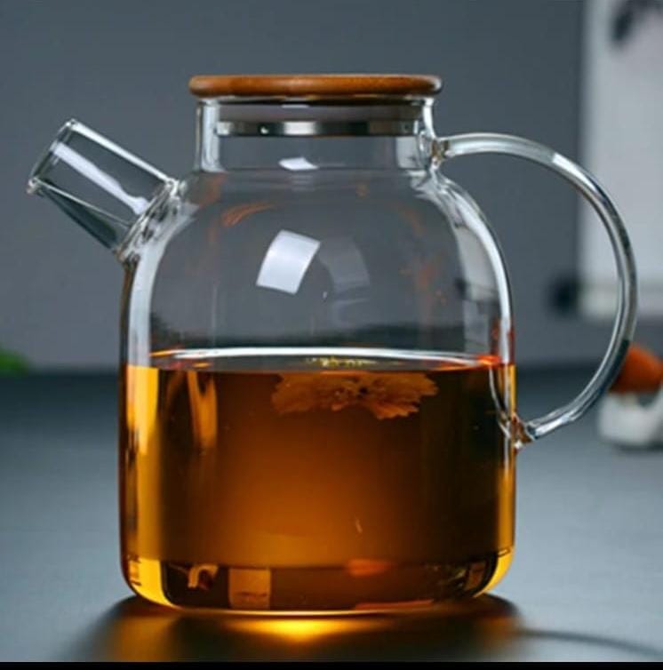 Stovetop Teapot With Spout & Bamboo Lid