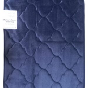 Navy Royal Home Memory Foam Bath Mats