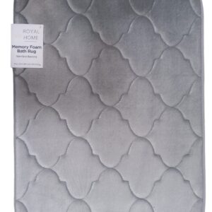 Grey Royal Home Memory Foam Bath Mats