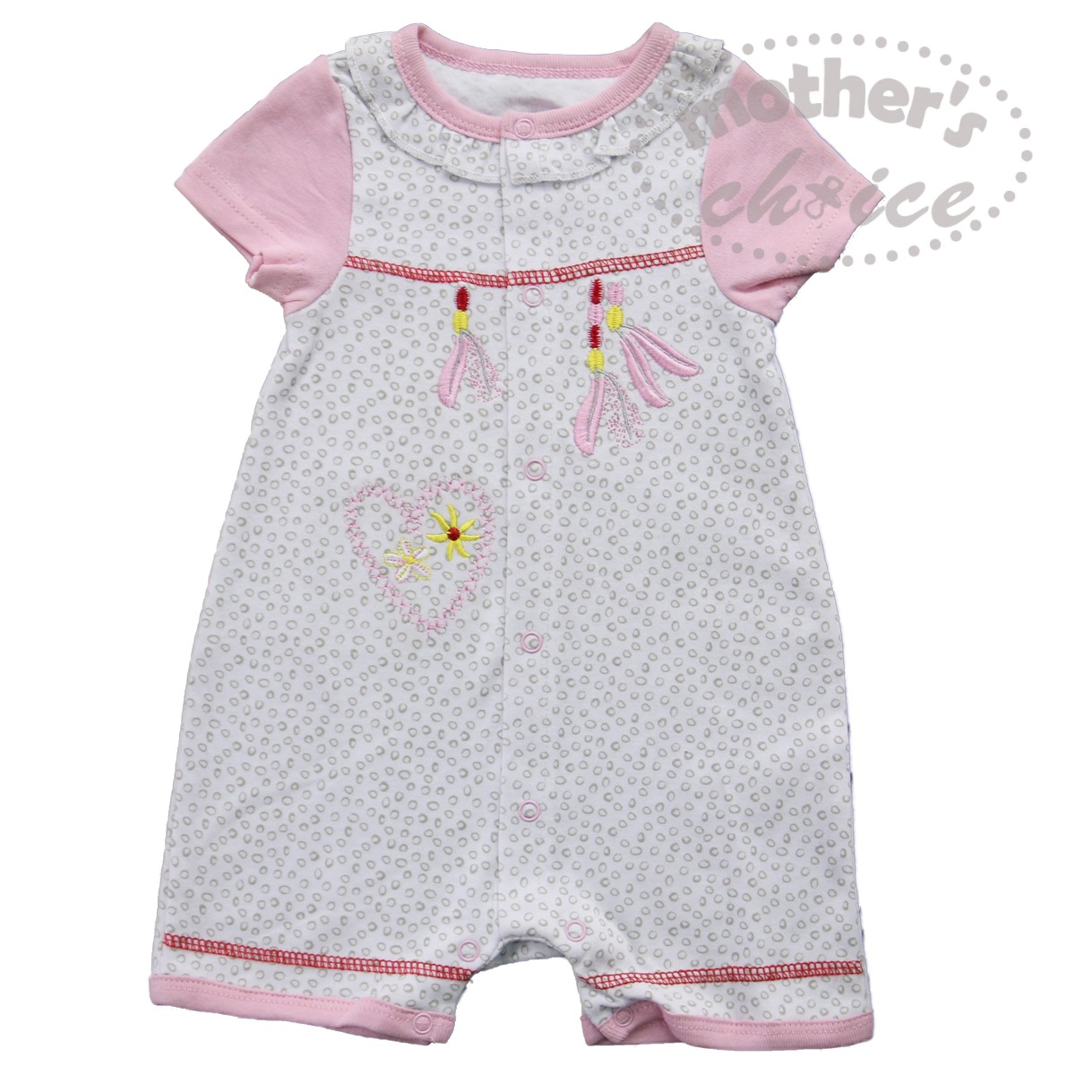 6-9 Mothers Choice Pink Romper