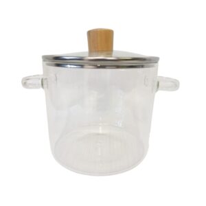 2500Ml Borosilicate Glass Stovetop Pots