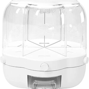 6-Grid Rotating Cereal; Rice & Grain Dispenser: