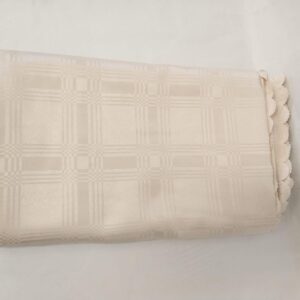 Beige Damask Tablecloth
