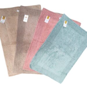 Teal  Kiara 100% Cotton Bath Mat – Soft; Absorbent & Stylish50x80