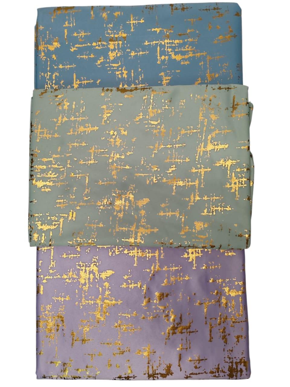 Baby Blue Opulence (Gold) 6-8 Seater Approx 150X250cm