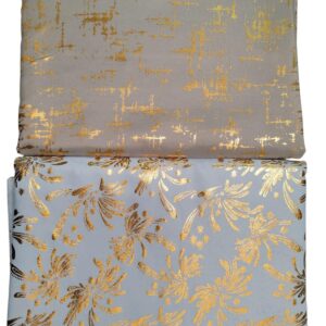 Baby Blue Gold Splash Opulent Silver Eid 25.2 Range Tablecloths