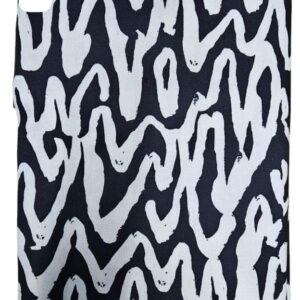1 Black & White Abstract  Artisan Eid Collection Tablecloths 138X300cm (8 Seater)