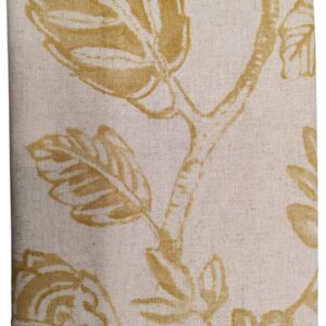 6 Golden Leaf Foliage Artisan Eid Collection Tablecloths 138X300cm (8 Seater)