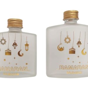 Ramadaan Kareem Glass Water/Zam Zam Bottles 200Ml