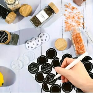 12 Piece Spice Jar; Square Seasoning Jar