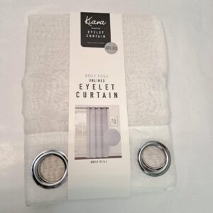 Kiara Doily Voile Eyelet Curtains