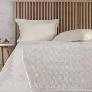 260X280 Cream King/Superking Tessi Kit Colcha Satinatta Set