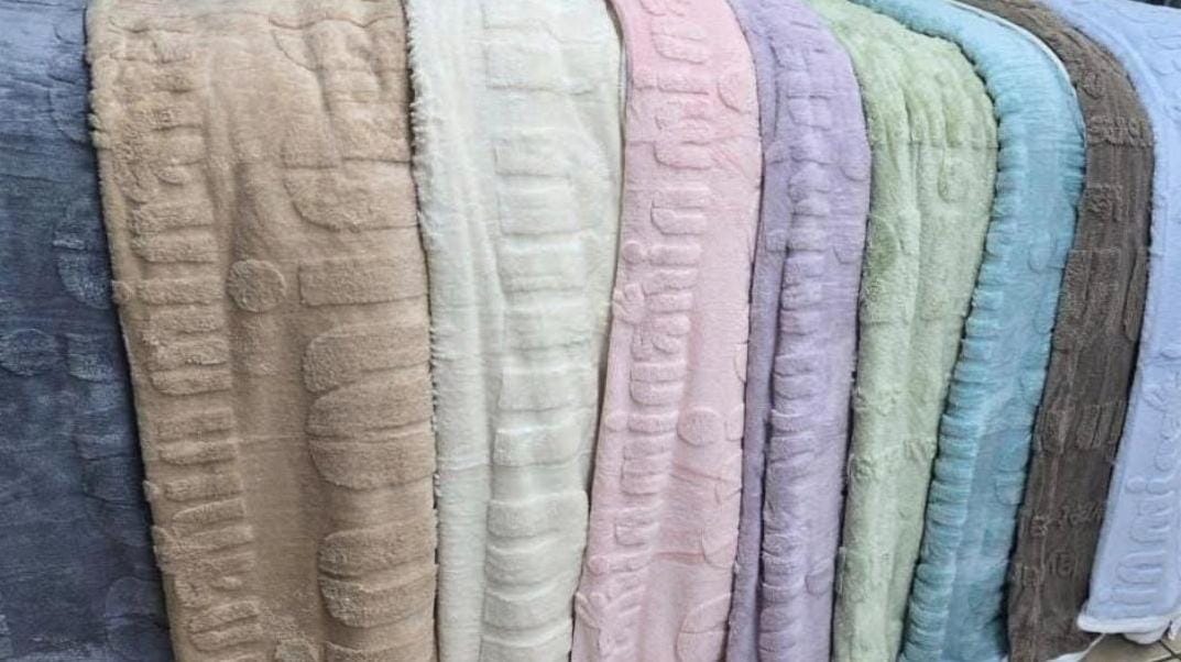Caramel Pompon Blanket Throw 200X230cm - Image 2