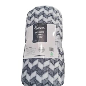 Embossed Flannel 180X200cm Throw Kiara