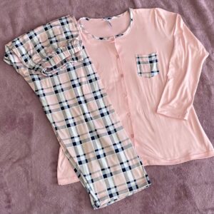 Winter Pyjamas Pink Checked