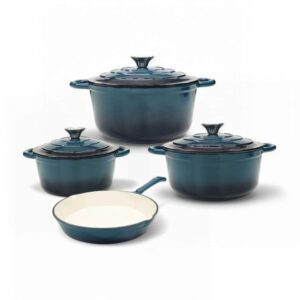 Sea Salt 7Pc Cast Iron Pot Set