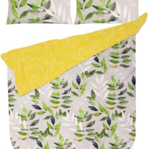 Queen  Selah Leaves Polycotton Duvet Cs