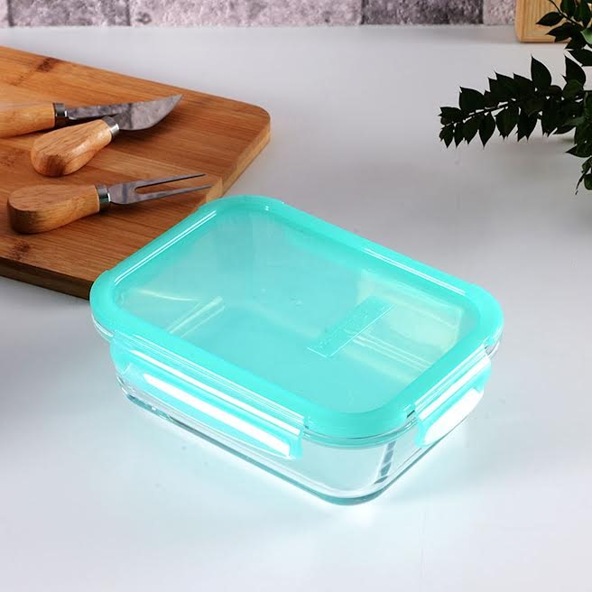 1Lt Cliplock Storage Bowl Green Pasabahce - Image 2