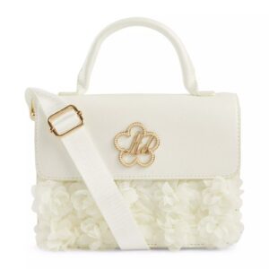 GIRLS WHITE LTD FLOWER BAG