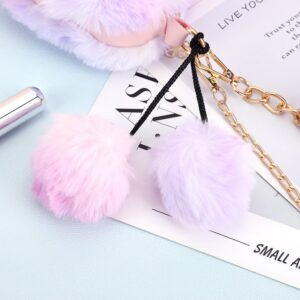 FAUX FUR HEART SHAPED PLUSH HANDBAG - Image 4