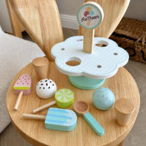 WOODEN ICE CREAM STAND PLAYSET - Image 2