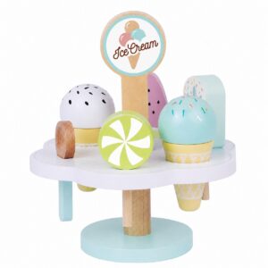 WOODEN ICE CREAM STAND PLAYSET - Image 5