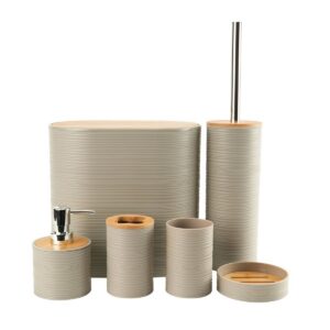 NATURAL 6-PIECE BATHROOM SET