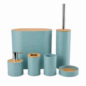 DARK GREEN 6-PIECE BATHROOM SET