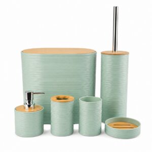LIGHT GREEN 6-PIECE BATHROOM SET