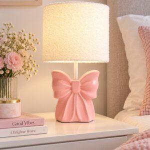 CHAINSTORE KIDS PINK BOW LAMP - Image 3