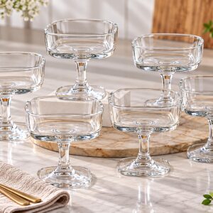6-PIECE COUPE GLASS ICE CREAM BOWL SET - Image 2