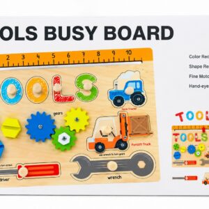 WOODEN TOOLS BUSY BOARD TOY