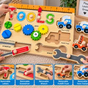 WOODEN TOOLS BUSY BOARD TOY - Image 5