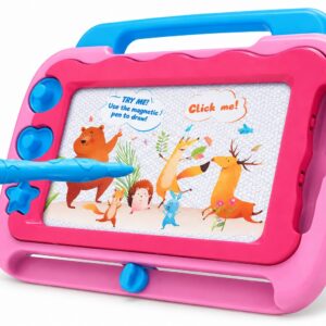 KIDS PINK MAGNETIC DRAWING BOARD - Image 3