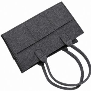 DARK GREY FELT BABY DIAPER CADDY ORGANISER - Image 2