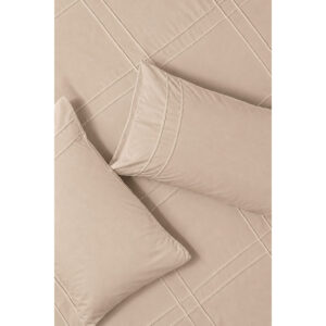 Queen Natural Pintuck Duvet Cover - Elegant Bedroom Essential