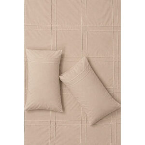 Queen Natural Pintuck Duvet Cover - Elegant Bedroom Essential