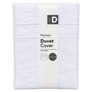 Queen White Pintuck Duvet Cover - Elegant Bedding