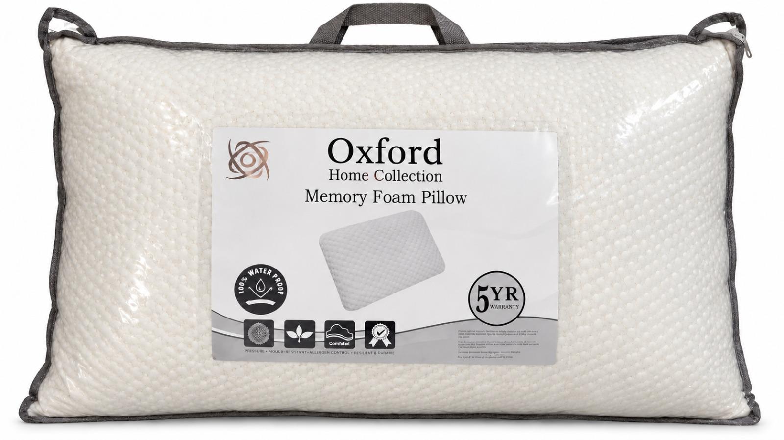 Oxford Standard Memory Foam Waterproof Pillow – Home Collection