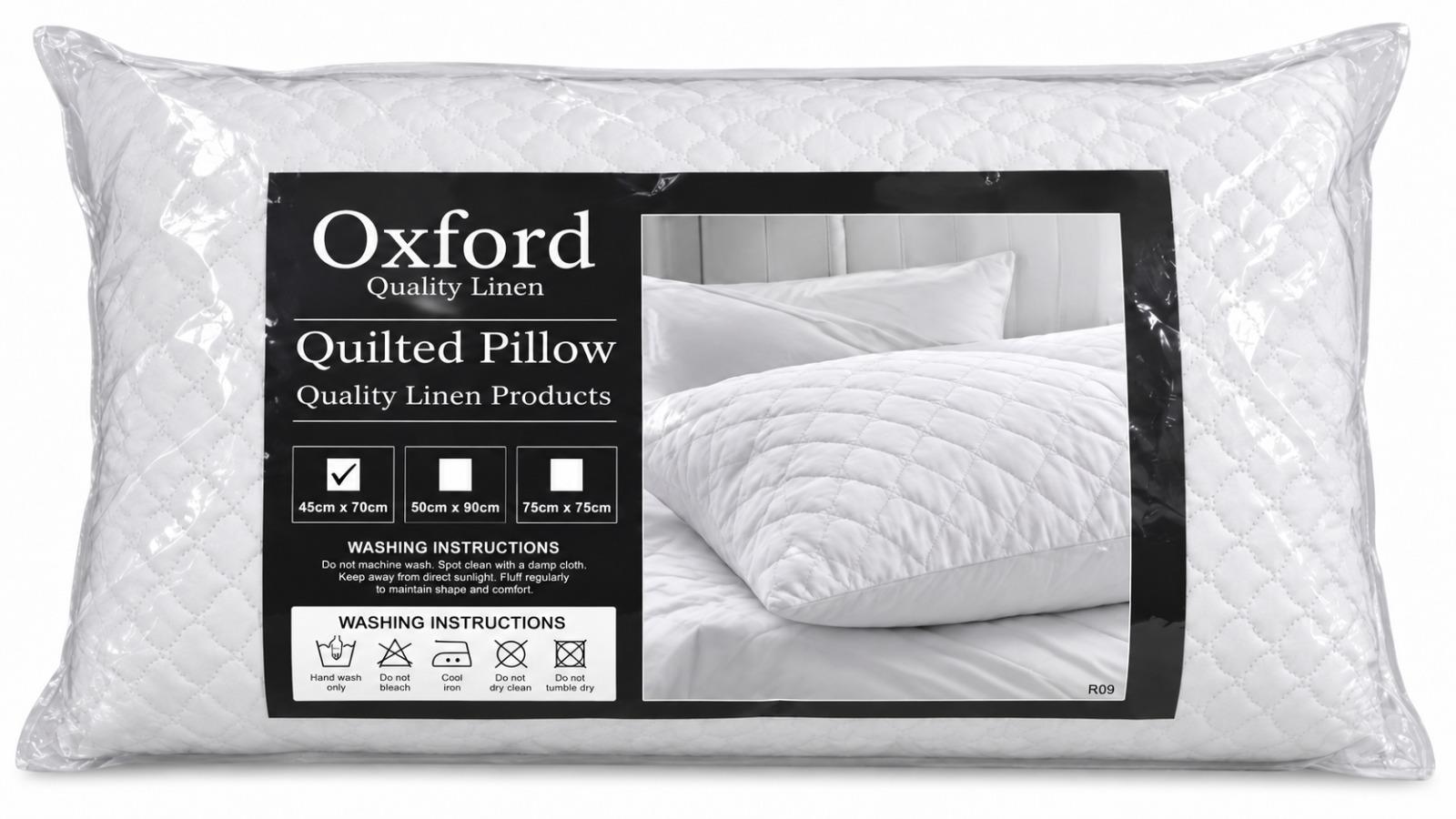 OXFORD 45X70CM Standard Quilted Pillow – Quality Sleep Support