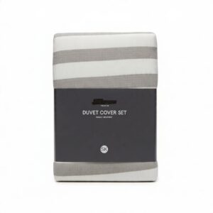 QUEEN YARN DYE STRIPE DUVET COVER SET - 230X200CM