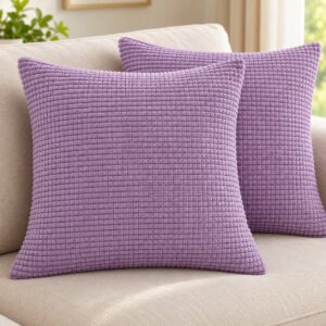 LYNN MAUVE CUSHION COVER - 45X45CM - Image 2